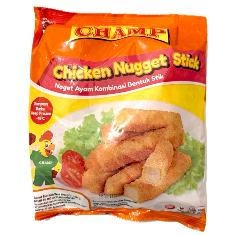 

Champ Nugget Ayam Stick 450g