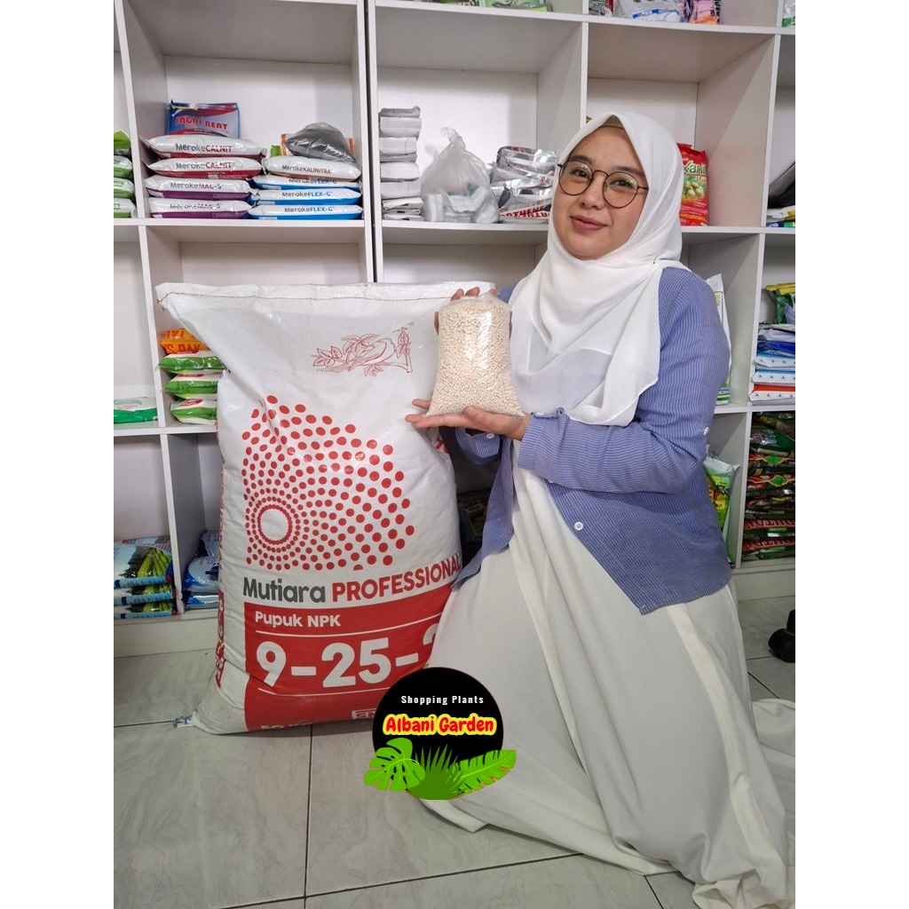 Pupuk NPK Mutiara Profesional 9 25 25 1 Kg Repacking