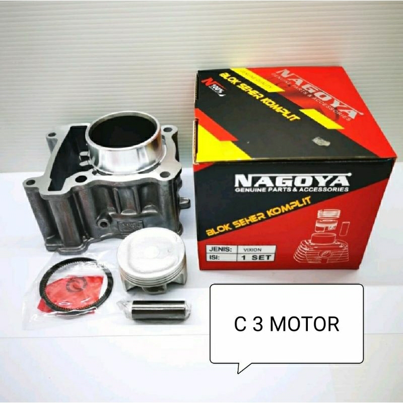 Cylinder boring block blok seher piston kit set vixion lama . vixion new Nagoya kode mesin lama 3C1 