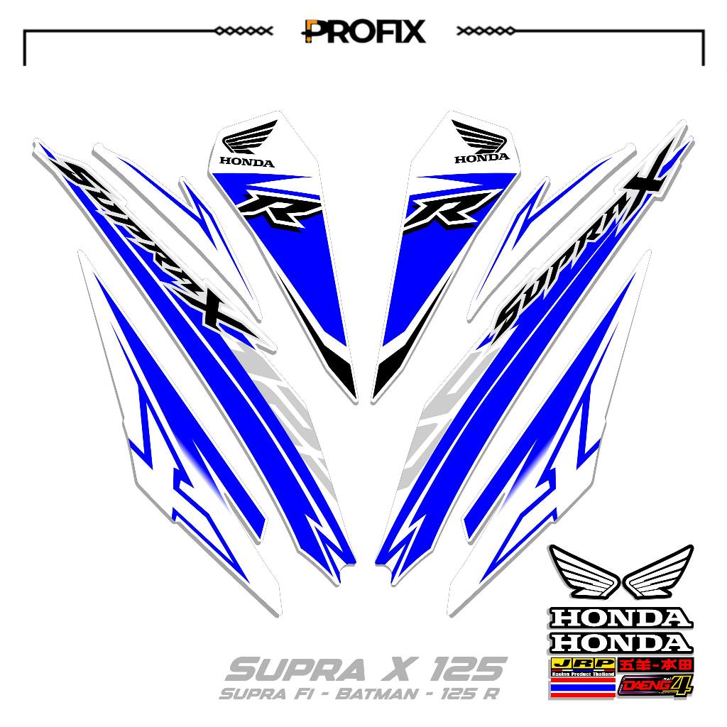 STRIPING STIKER SUPRA X 125 R MOTIF 41 STIKER DECAL SUPRA X 125 R-SUPRA FI BATMAN-125R