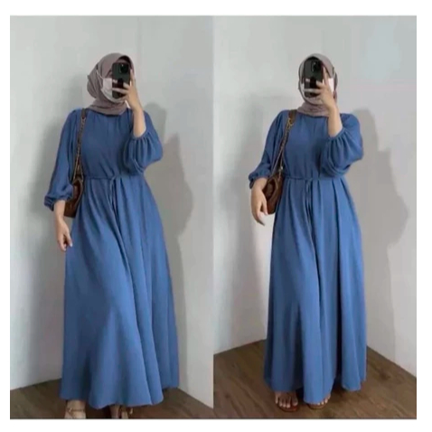 DANARA LD 110 & LD XXL 120 JUMBO DREES MAXY GAMIS CRINGKLE AIRFLOW / BUSANA MUSLIM / DRESS MUSLIM WA