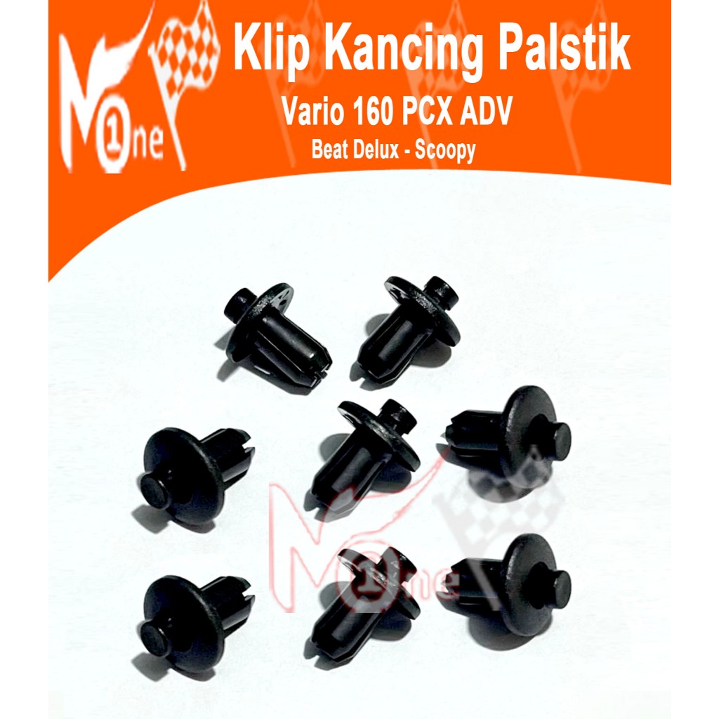 Baut Kancing Klip Clip Plastik Rivet Body Honda VARIO 160 PCX ADV Beat Delux SCOOPY