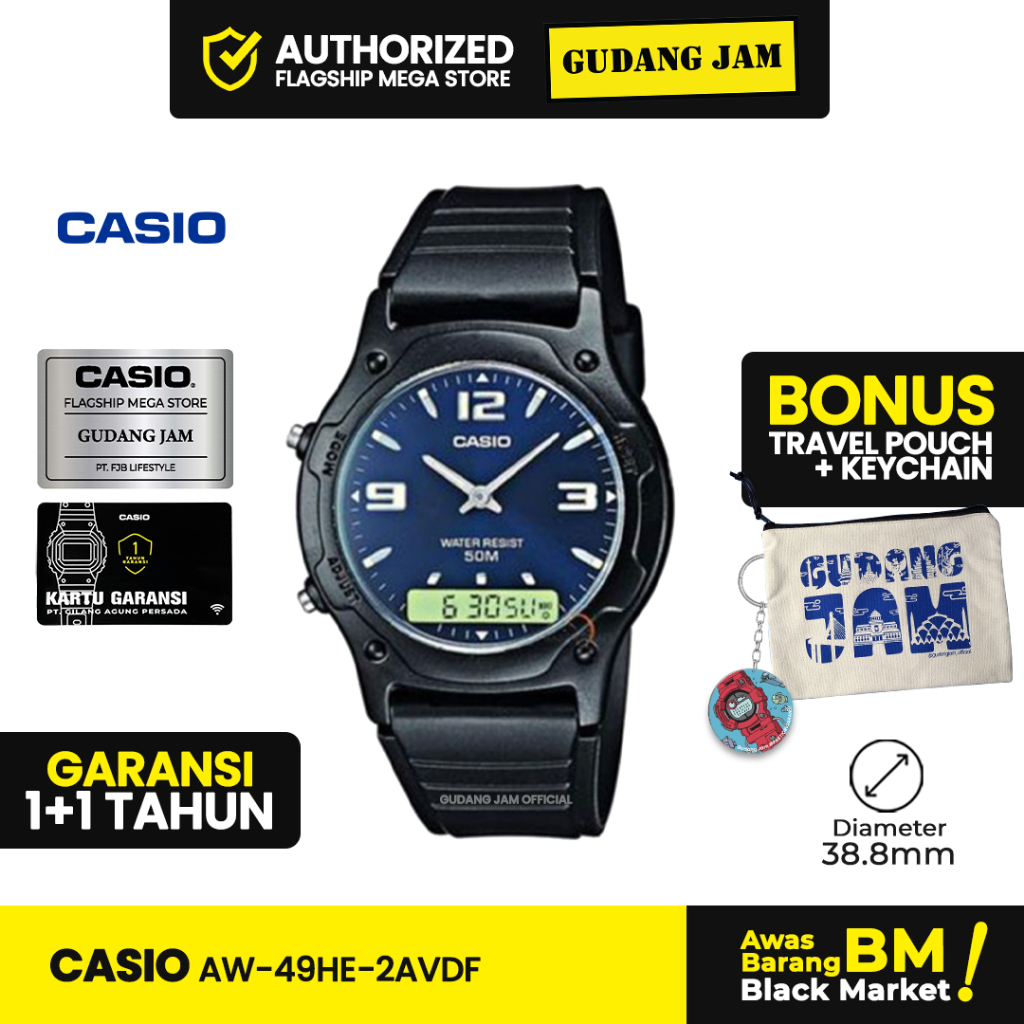 Jam Tangan Casio AW-49HE-2AVDF AW-49HE AW-49 AW49HE AW 49HE