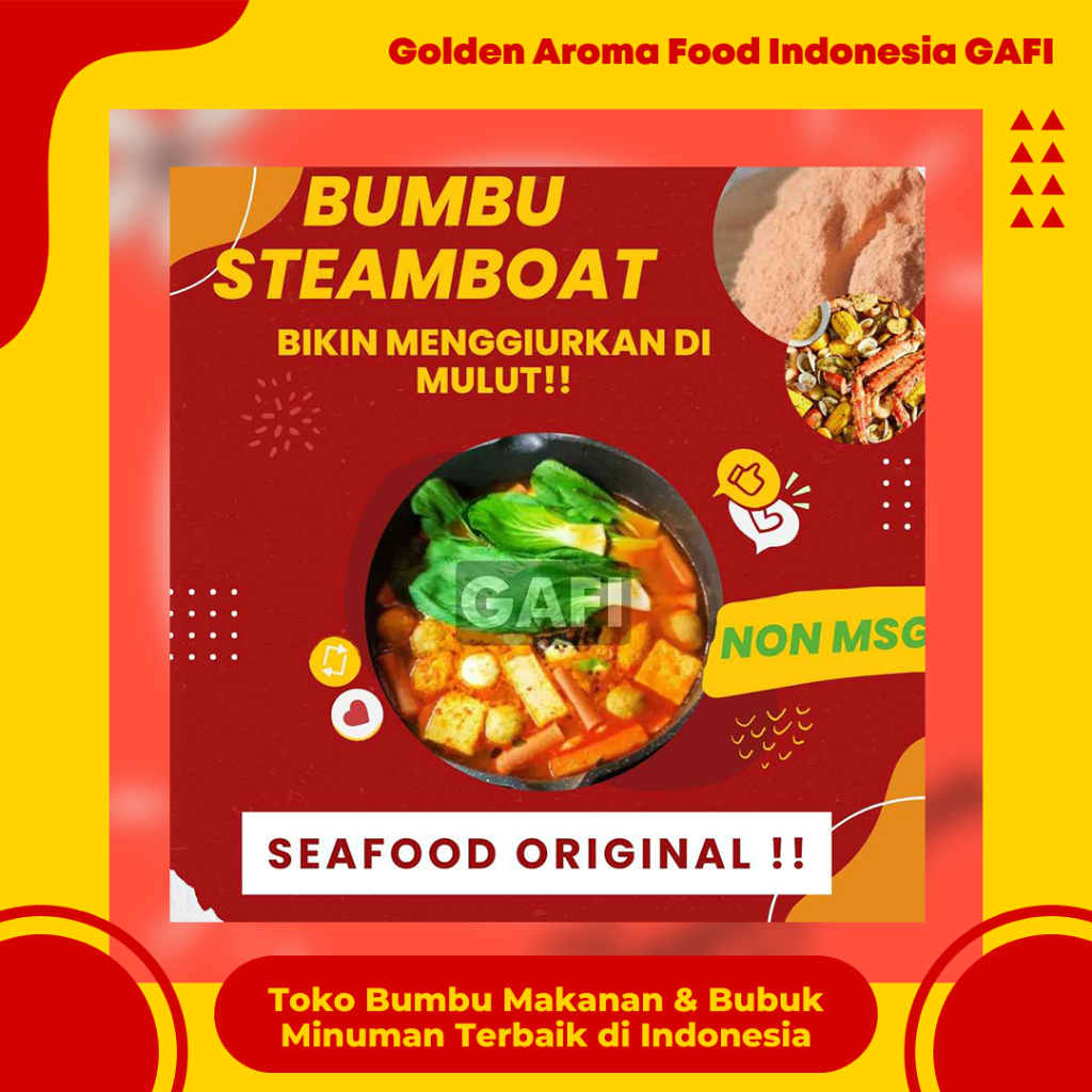 

BUMBU SUKI INSTAN Seafood Original NON MSG 1 Kg Steamboat Shabu Hotpot Bumbu Instant Tomyum Rasa Seafood Original NON MSG Suki Steamboat Ramen Bakso Miso Bubuk Steamboot Sukiyaki Grill Bakar Instant Gafi Bumbu Instan