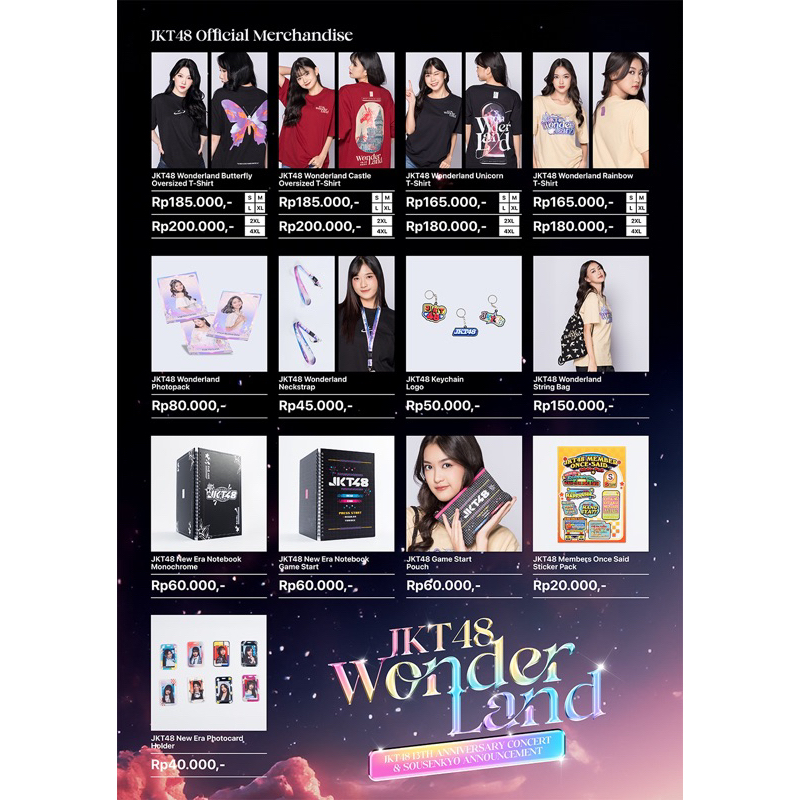 merchandise WONDERLAND JKT48