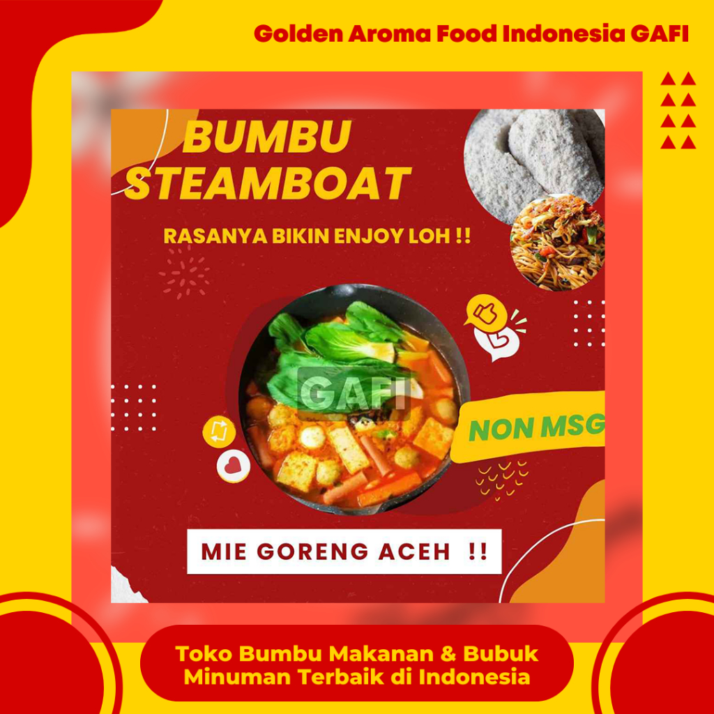 

BUMBU SUKI INSTAN Mie Goreng Aceh NON MSG 1 Kg Steamboat Shabu Hotpot Bumbu Instant Tomyum Rasa Mie Goreng AcehSuki Steamboat Ramen Bakso Miso Bubuk Steamboot Sukiyaki Grill Bakar Instant Gafi Bumbu Instan