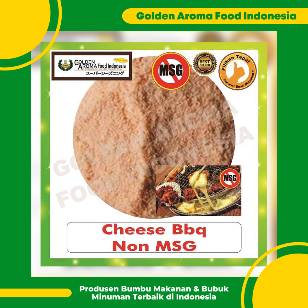 

Bumbu Tabur Rasa Bbq Keju Non MSG 1 Kg Jual Bubuk Tabur Cheese Barbeque No MSG Powder Murah GAFI