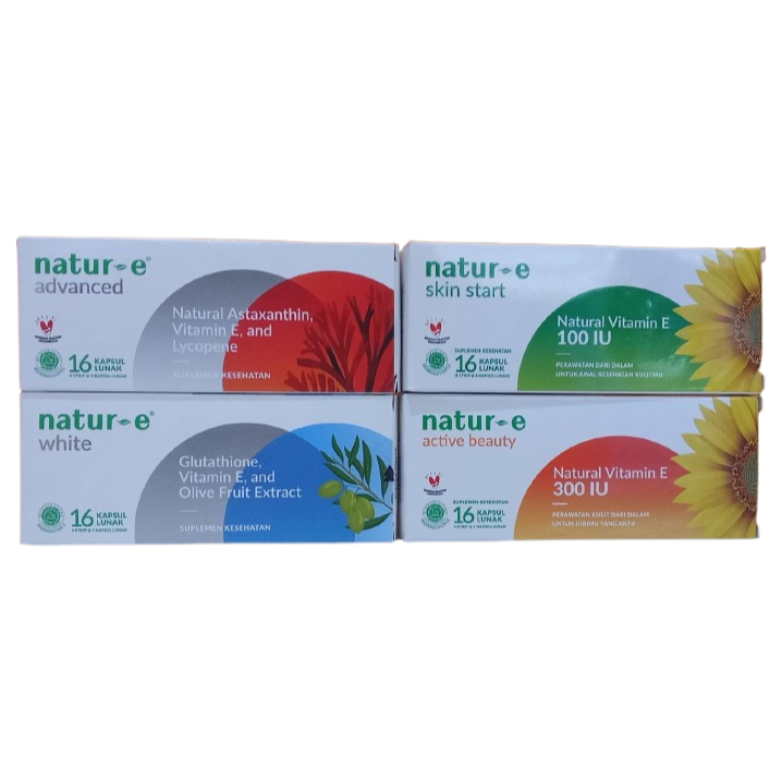 Natur-E White. Natur-E Advanced. Natur-E Skin Start. Natur-E Active Beauty.