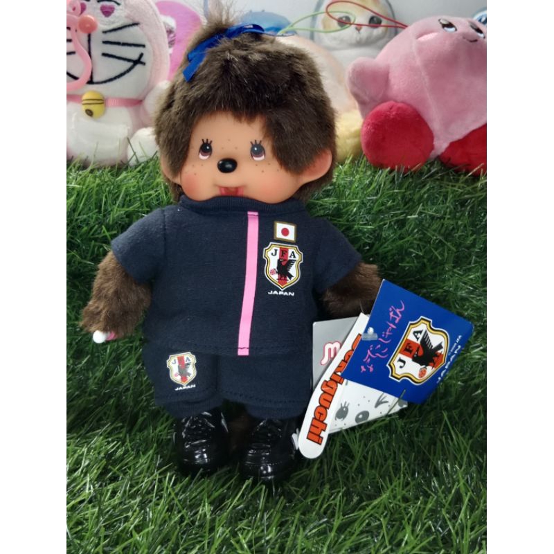 Boneka Monchichi kostum Football Japan brand original sekiguchi