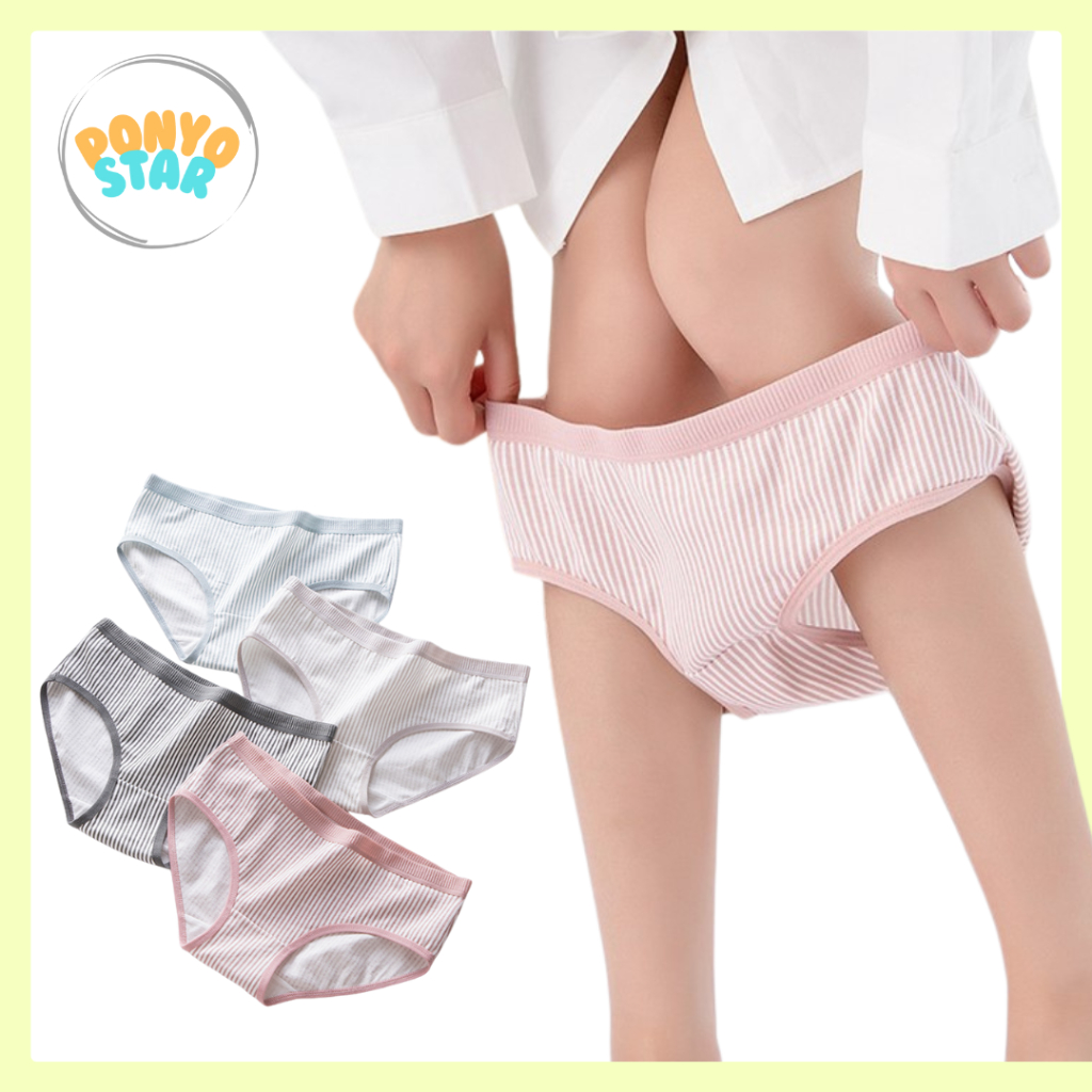 122 Celana Dalam Wanita Lembut Katun Kaos Halus Menyerap Keringat Super Lentur CD Kolor Katok Peremp