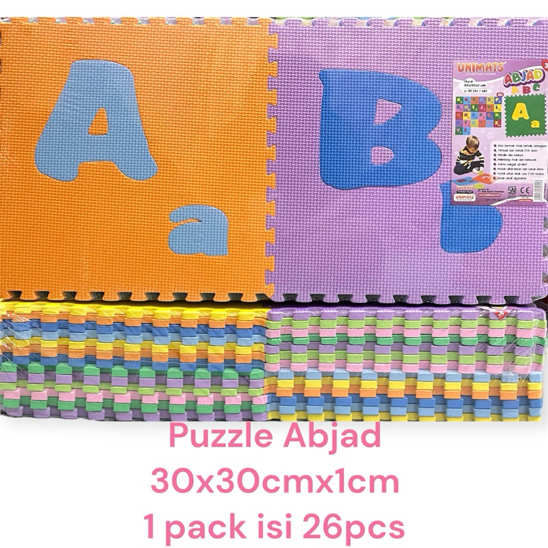 MATRAS PUZZLE EVAMATS UNIMATS ABJAD // PLAYMATE ALAS BERMAIN ANAK