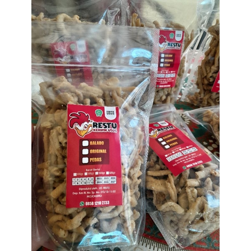 

kripik usus ayam