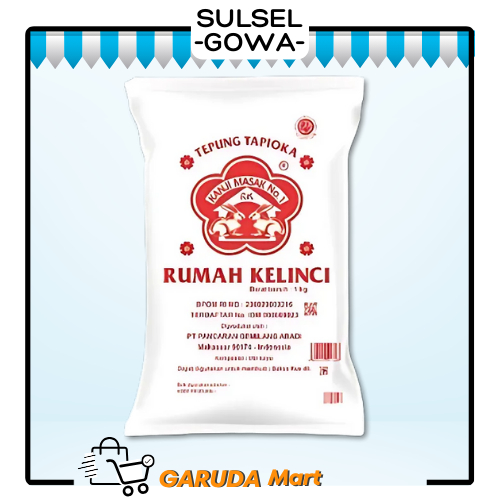 

RUMAH KELINCI TEPUNG KANJI TAPIOKA 500 GR SEMBAKO MURAH MAKASSAR GOWA