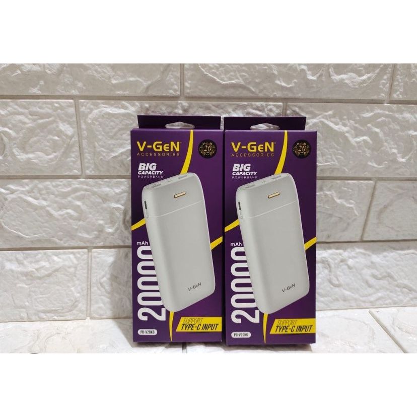 ￼VGEN Powerbank PB-V20K6 20000 mAh Support Type-C input 2 Port