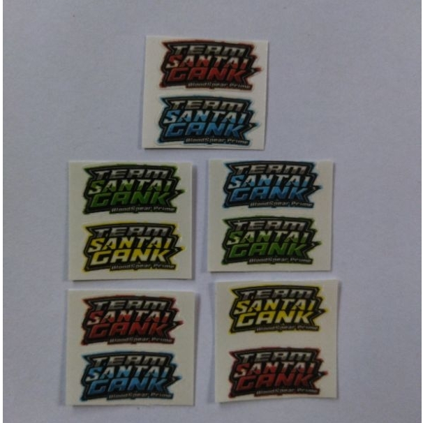 

stiker santai gank 10 pcs pas untuk miniatur