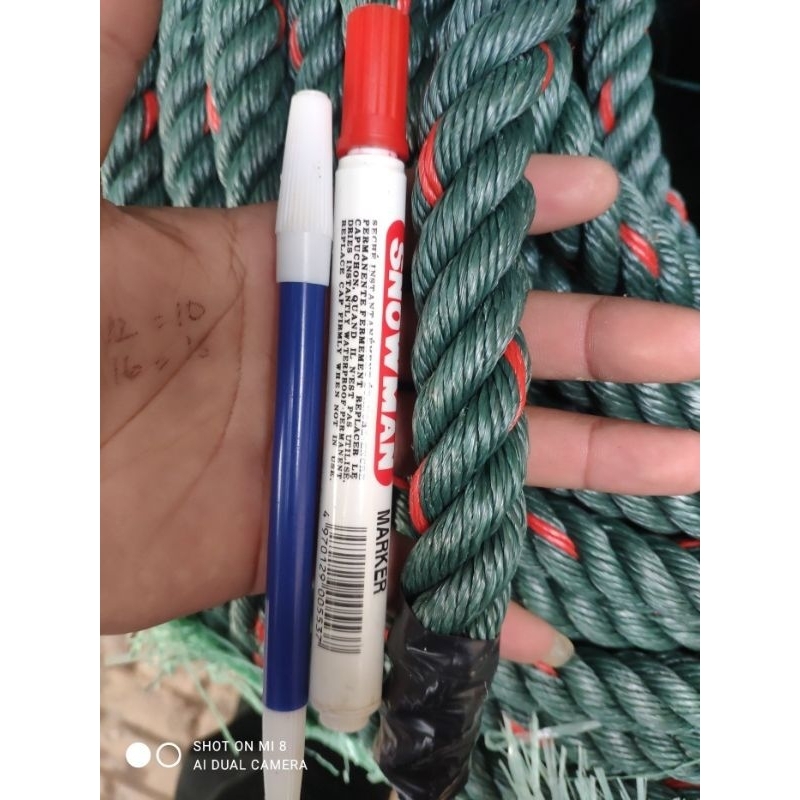 Tali Tambang Plastik Besar Murah Tambang Tahan Cuaca Kuat Ukuran 16 mm 18 mm 20 mm 22 mm 24 mm