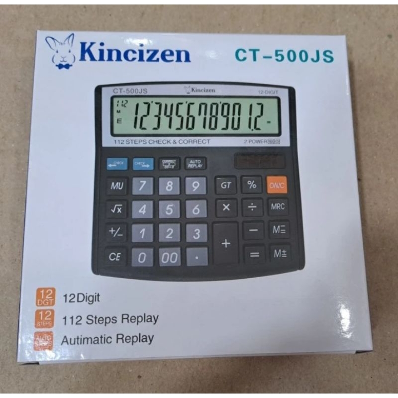 

KALKULATOR KINCIZEN KC 500JS - KALKULATOR KC-500JS 12 Digit