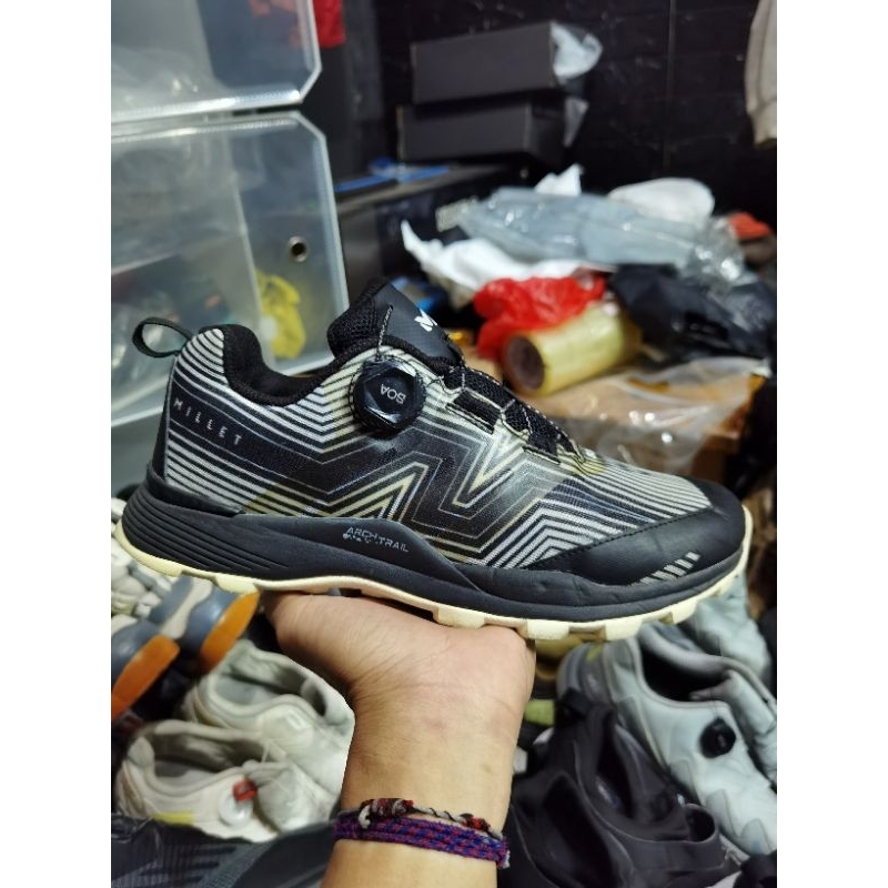 Sepatu Outdoor Hiking Gunung Trail Run Millet Thunderligth Boa Size 40,5 Fit 41