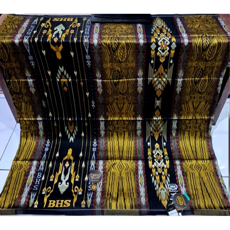 Sarung BHS masterpiece JIB & JIA grade gold warna hitam kombinasi gold limited edition