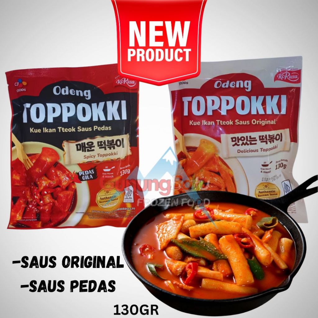 

TOPOKKI KUE IKAN TTEOK SAUS ORIGINAL/SAUS PEDAS 130GR