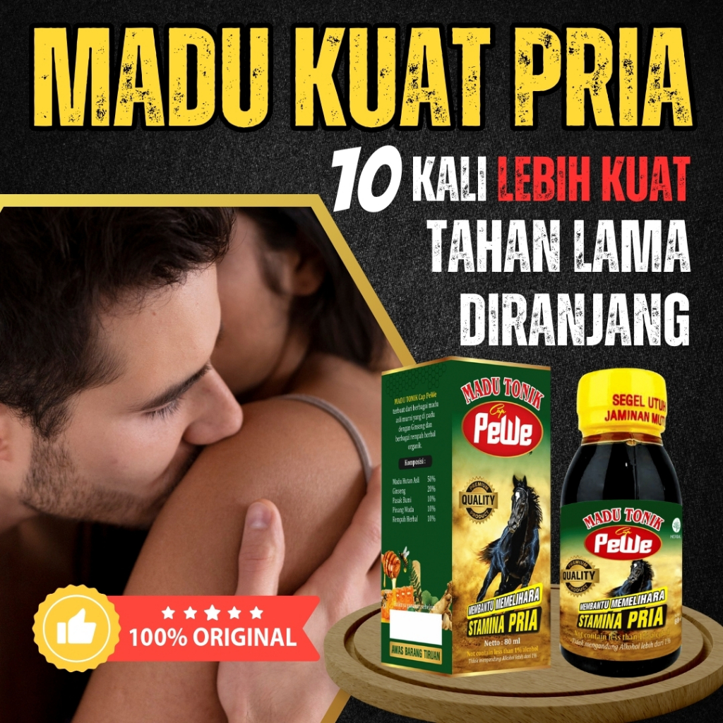 

Madukuat Madu Pewe Original Herbal Alami Rahasia Kejantanan Stamina Pria Kuat Tahan Lama Di Ranjang
