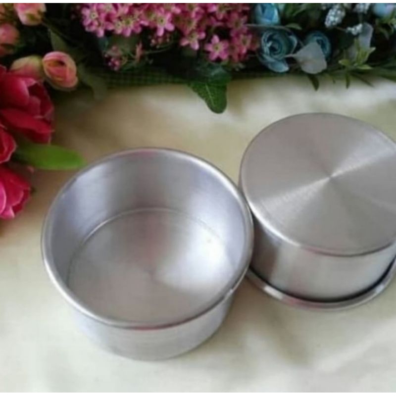 loyang bulat pres tanpa sambungan 10 12 15 16 18 20 22 cm tinggi 7 cm