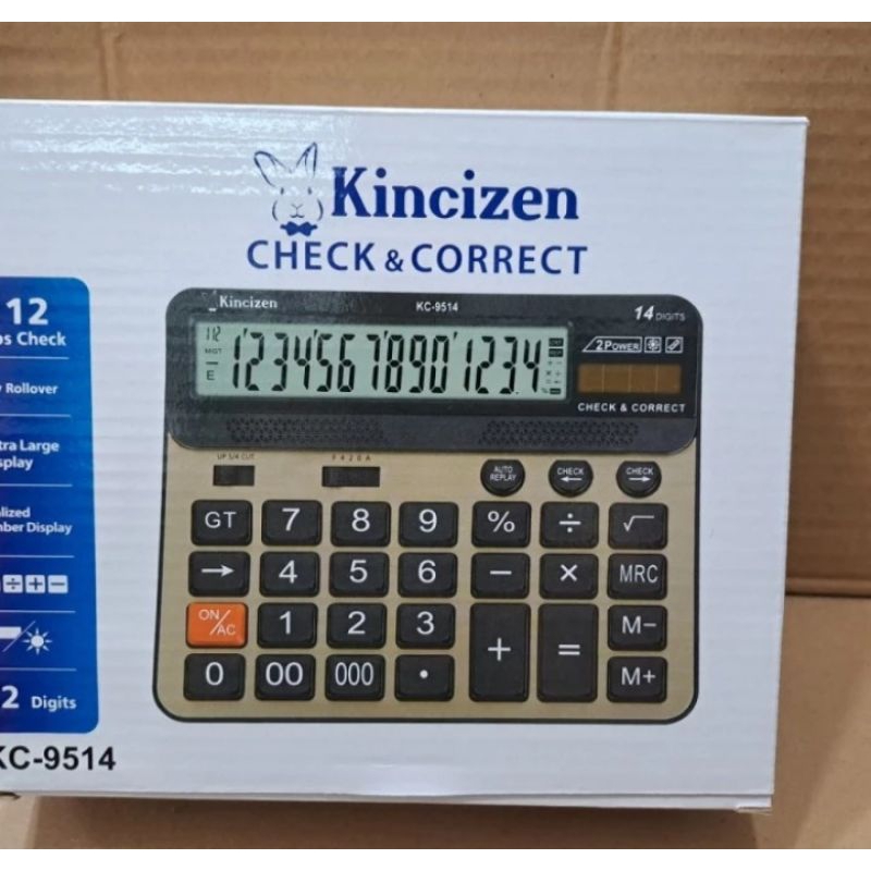 

Kalkulator Desktop 14 Digit / Calculator KINCIZEN KC 9514