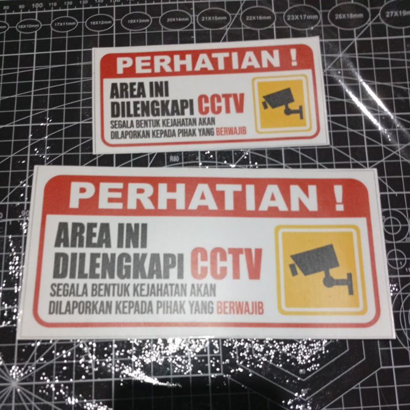 

STIKER PRINTING CCTV
