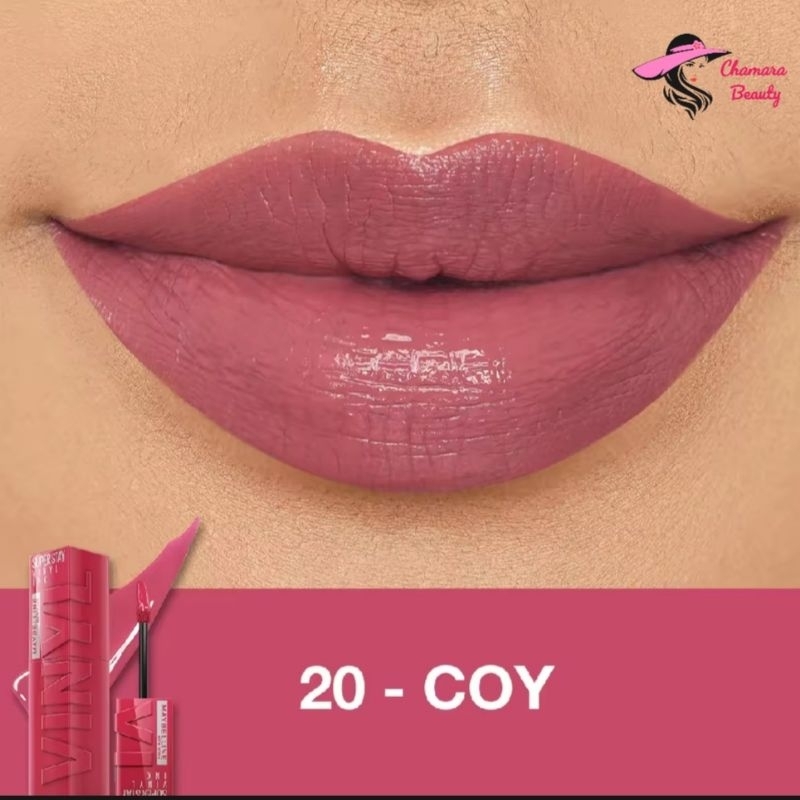 Maybelline Superstay Vinyl Ink 20 Coy,Lipstik Maybelline,Lip Cream maybelline