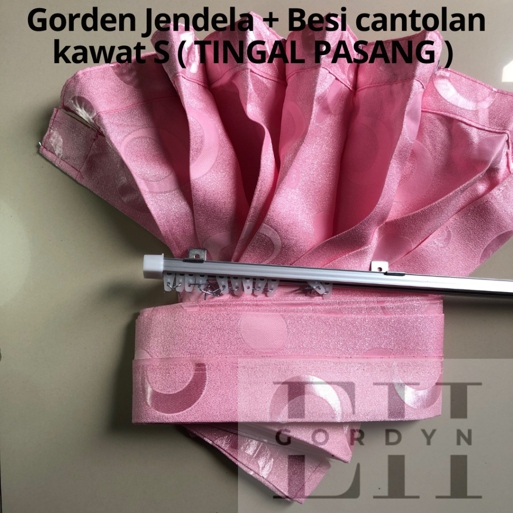 gorden 1 set / gorden / gorden set / gorden set lengkap / gorden pintu jendela satu set/gorden motif