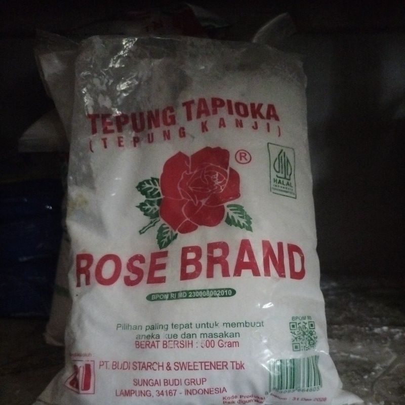 

Tepung Kanji Tapioka Rose Brand 1/2 Kilo