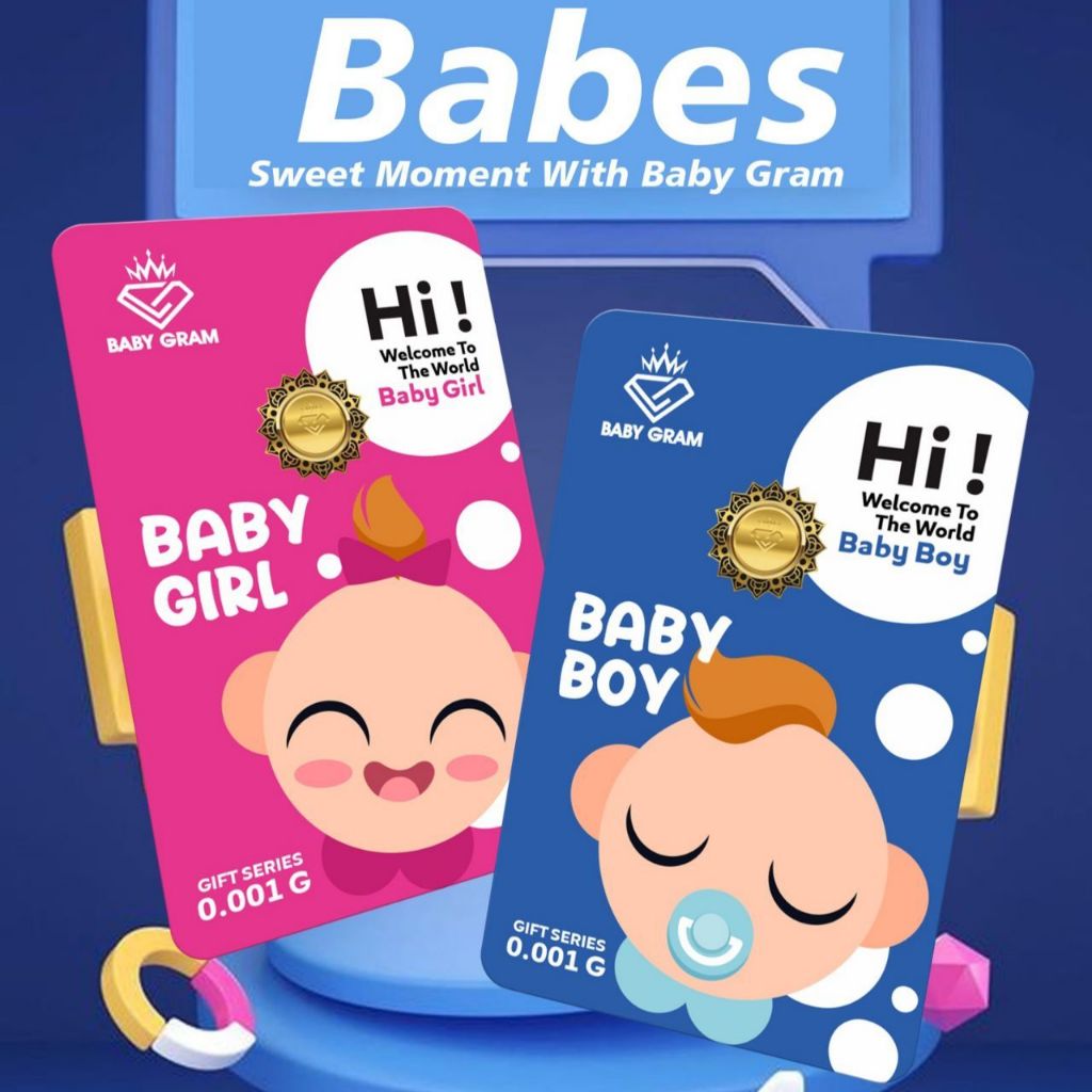 Baby Gram baby born 0,001 gram emas logam mulia asli 24k
