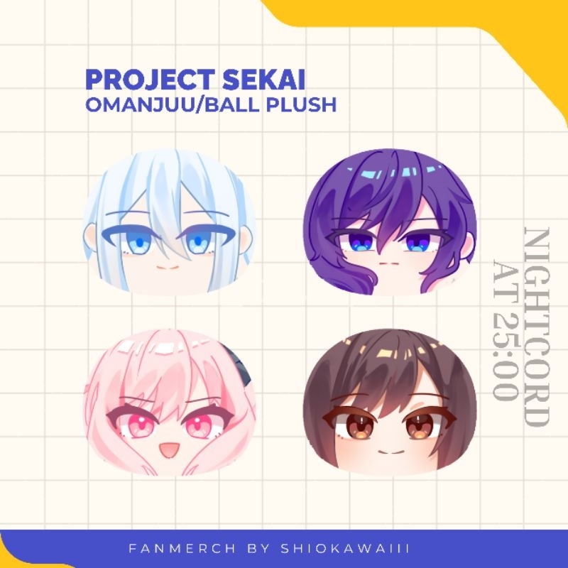 Project Sekai Nightcord at 25:00  Medium Omanjuu / Ball plush