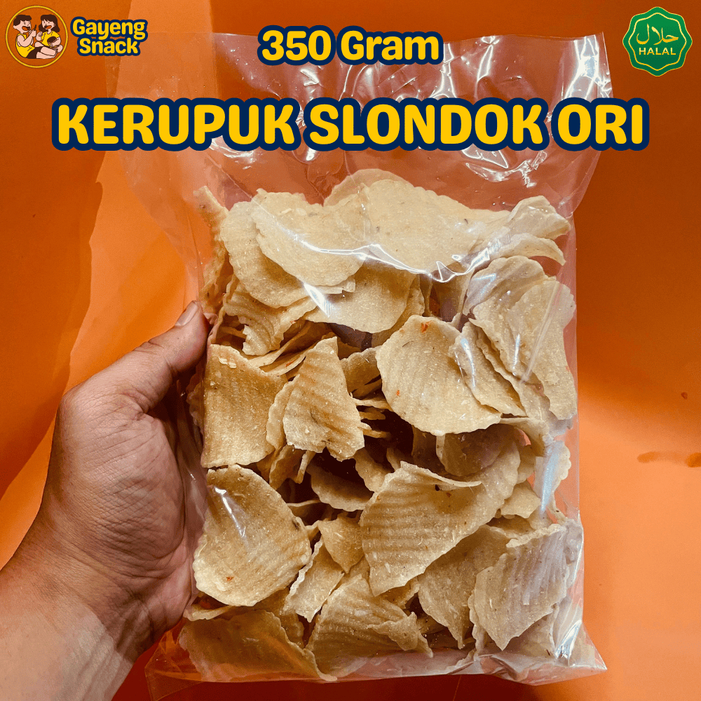 

Kerupuk Slondok Singkong Mentah Siap Goreng Original 350gr