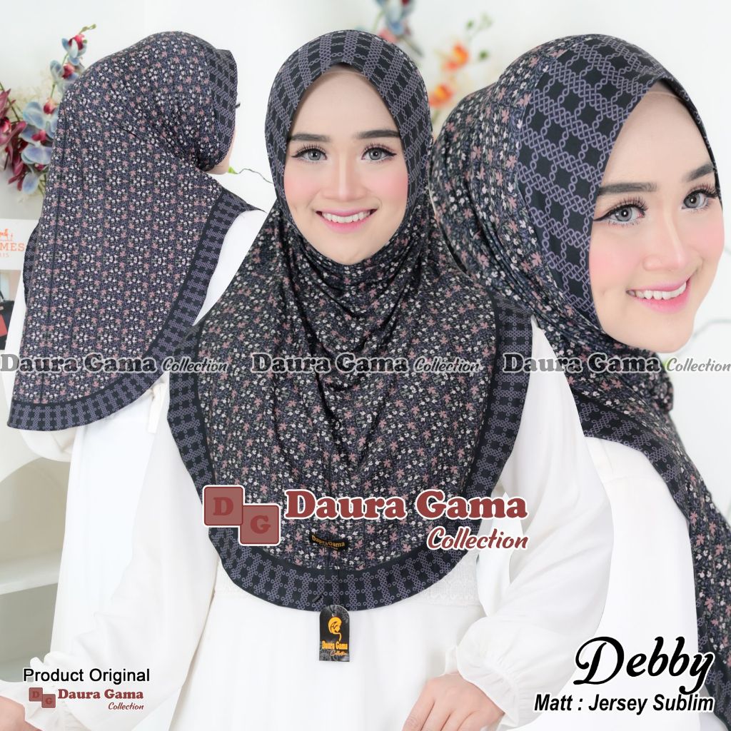 HIJAB BERGO MALAY JERSEY SUBLIM DEBBY ORI DAURA GAMA