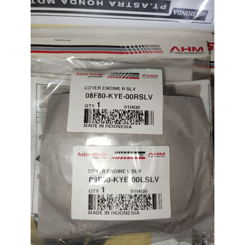 COVER ENGINE SET HONDA MEGA PRO MONO ORIGINAL AHM 08F80KYE00SLV