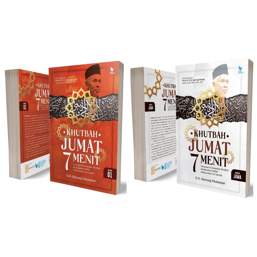 Paket 2 Buku Khutbah Jumat 7 Menit Edisi Revisi dan Khutbah Jumat 7 Menit Bahasa Jawa - K.H. Marzuqi