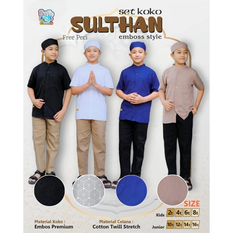 SET KOKO SULTHAN 3in1 koko kemko by payyokids payyo