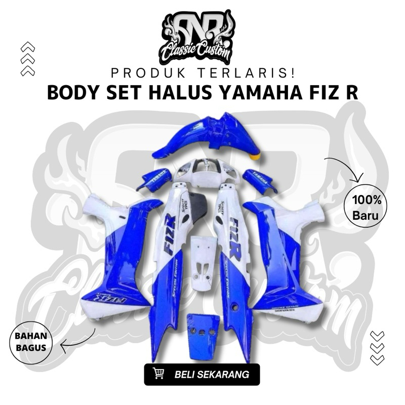full set fullset body halus Yamaha fizr fiz r f1zr malboro biru putih