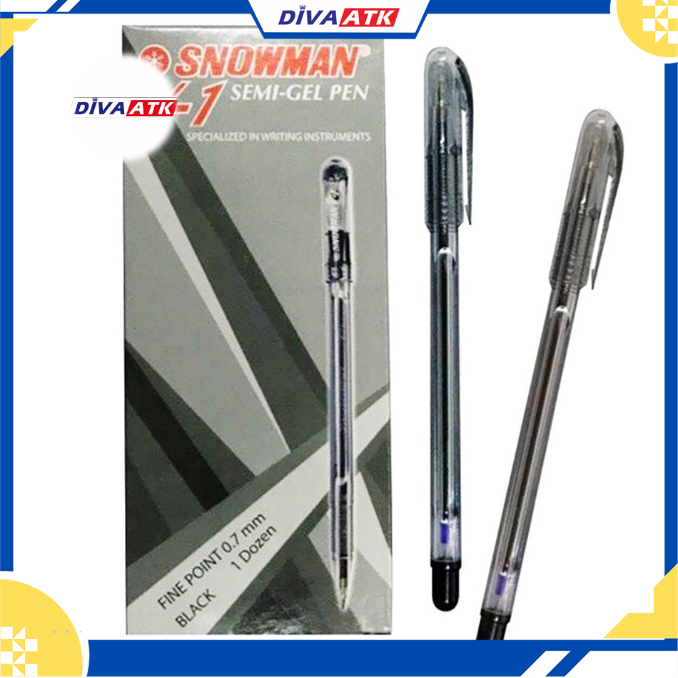 

Pulpen Snowman V-1 Hitam