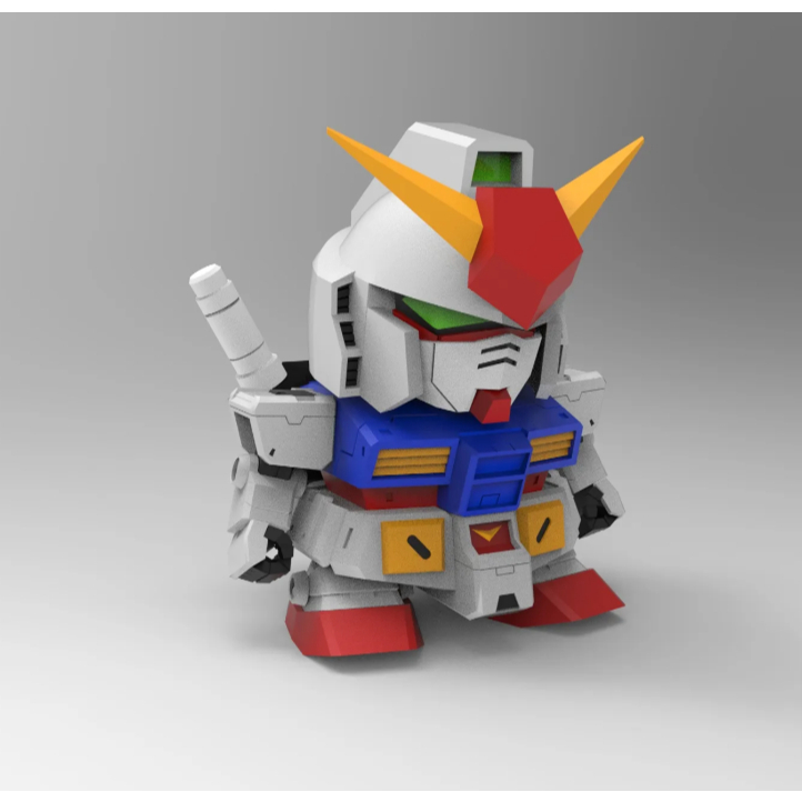 Cuero Mainan Gundam Mini SD V Plan RX-78