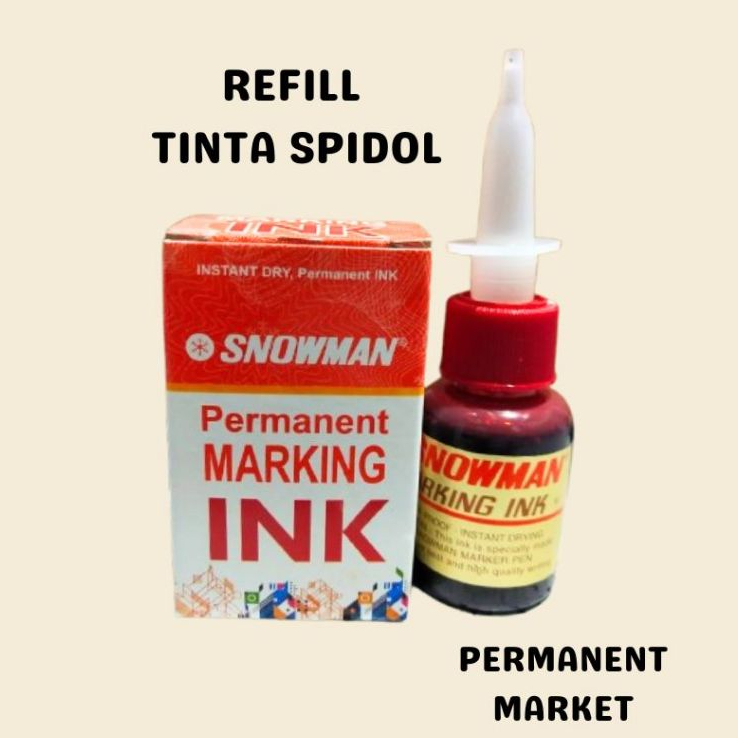 

1 PCS - REFILL TINTA SPIDOL MIG-20 PERMANENT MARKING INK SNOWMAN