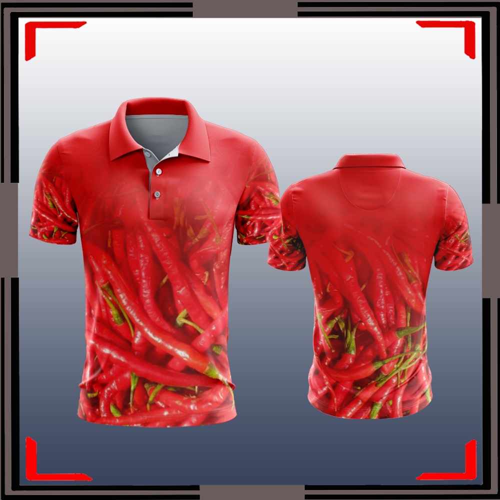 CABE RAWIT KAOS BAJU JERSEY PRIA BERKERAH PRINTING KEREN TERBARU