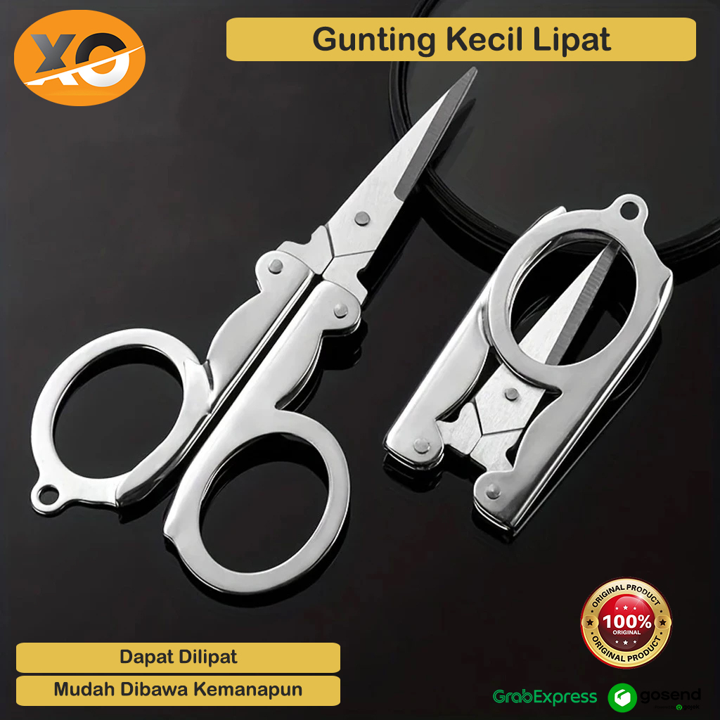 

Gunting Lipat Kecil Travel Stainless Steel Gunting Lipat Mini Portable Mudah Dibawa Pergi Bisa Dijadikan Gantungan Kunci Tajam Gunting Serbaguna