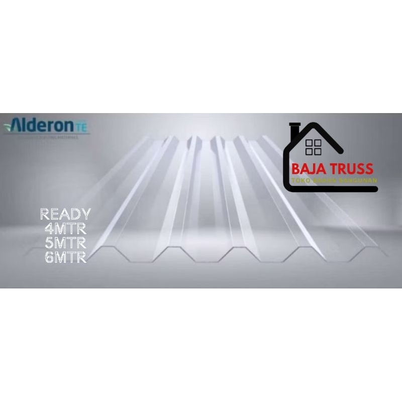 ALDERON TRANSPARANT DOUBLE LAYER 4MM 830MM,READY 3,4,5,6MTR