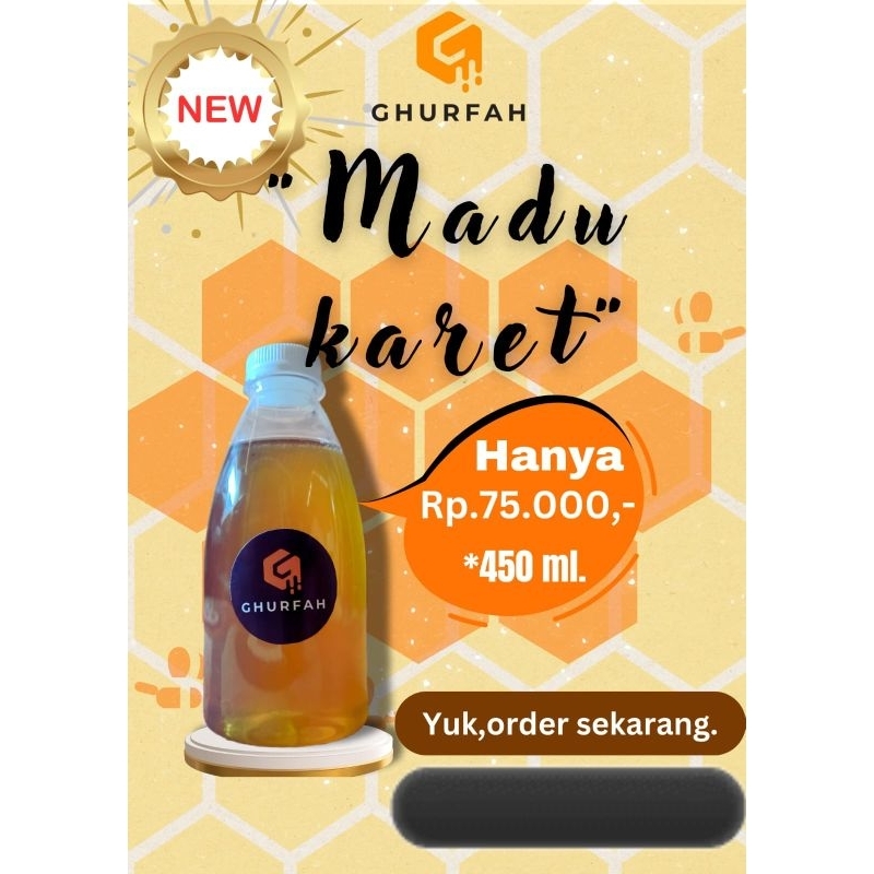 

Madu Karet 450 ml Murni Dari Nektar Bunga Pohon Karet