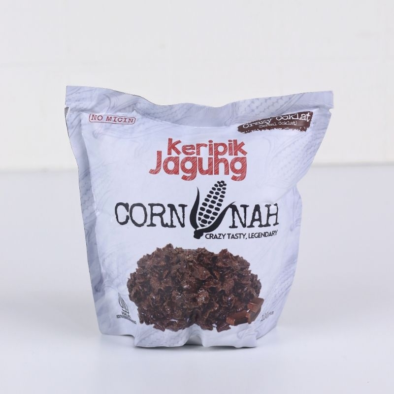 

Corn Nah - Keripik Jagung Sereal Premium Rasa Coklat Cemilan Anak Snacks Tahun Baru Isi Hampers