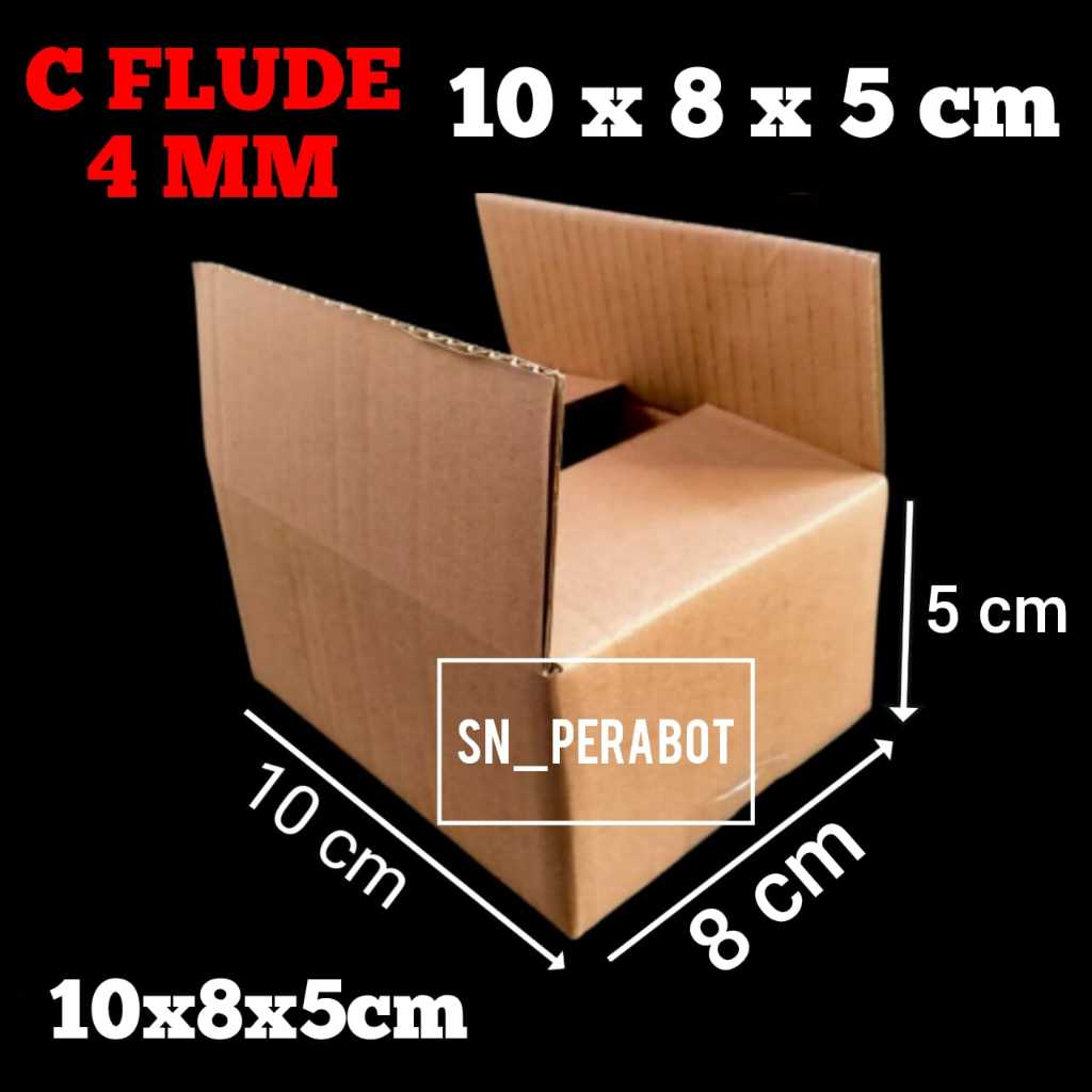 

4MM C-FLUDE KARDUS BOX PACKING 10x8x5 cm / KARDUS PACKING ONLINE SHOP 10 x 8 x 5 CM KARDUS KATRON BOX PACKING PAKING