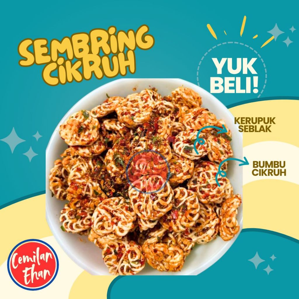 

Seblak kering - 250gr gurih pedas kriuk kerupuk bunga seblak mawar rafael
