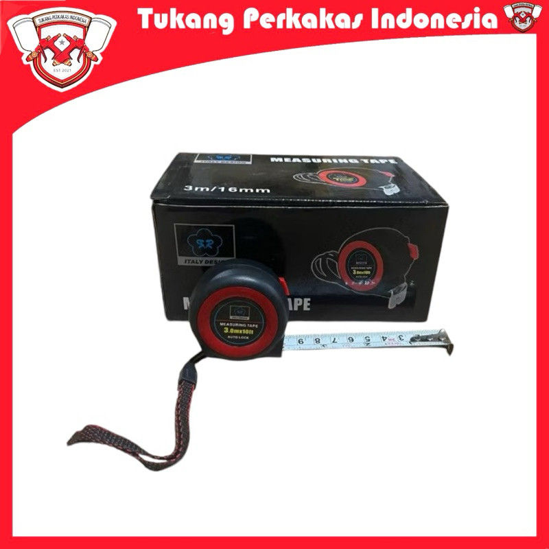 Meteran Tukang RR meteran auto stop 3m 5m 7,5m 10m meteran auto lock